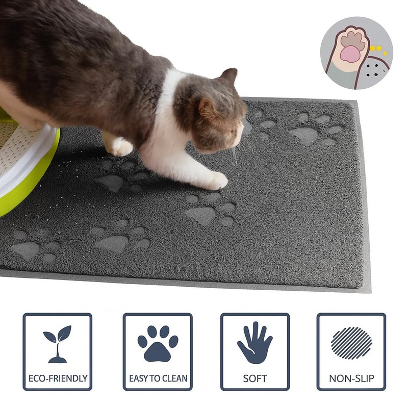 Bulk buys Cat Litter Mat. Traps Litter. Soft Non-Slip Surface.