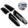 AZHZ 4PCS Black Roof Rack Covers Roof Rack Covers Fit