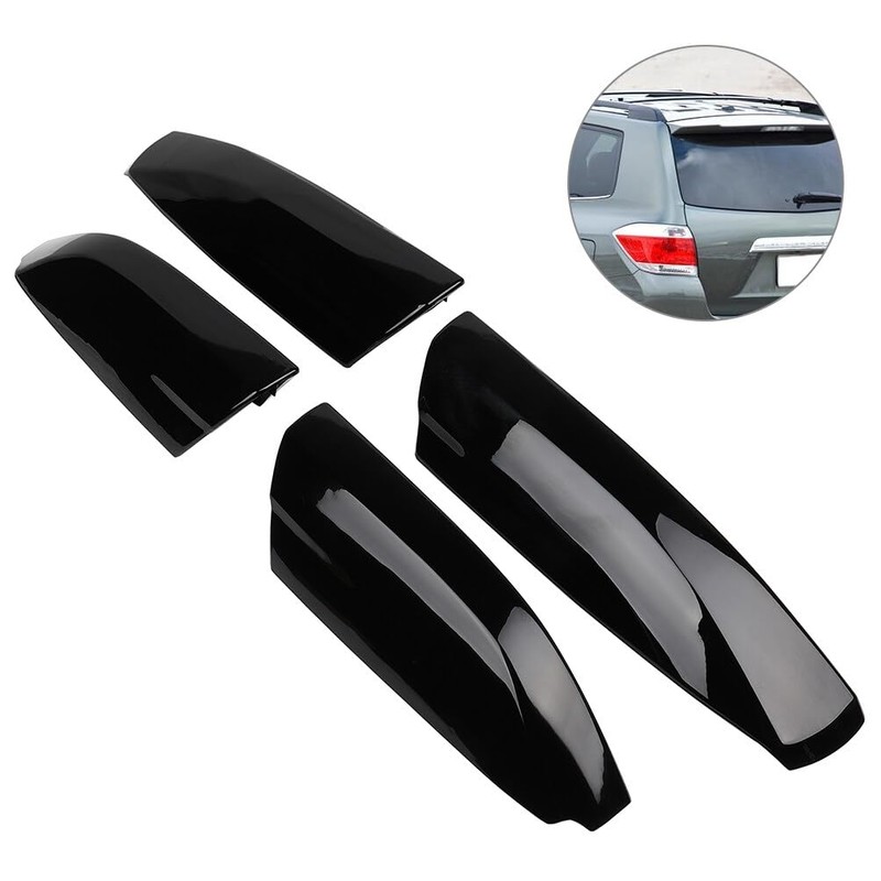 AZHZ 4PCS Black Roof Rack Covers Roof Rack Covers Fit