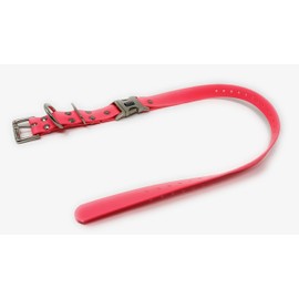 Sparky Pet Co - Apollo ECollar Replacement Strap - Dog Collar - Waterproof Biothane - Adjustable - Double Buckle - Quick Snap Metal Clasp - for Invisible Fence Systems - 1" x 30"(NEON Pink)