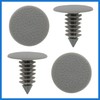 VekAuto 50 Pcs Gray Plastic Door Bumper Push Rivets Clip