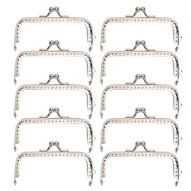 Purse Clasp Change Coin Frame Kiss for Purses Frames Clasps Crochet 10 Pc Small and Closures Metal Lot Lock Square Bag Making Bags 4ins 8cm Hardware Rectangular Closure,Purse