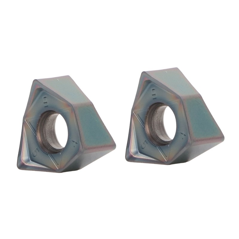 10Pcs Milling Inserts Heat Resistant Tin Plated CNC Cemented Carbide