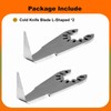 Phyxlyn Cold Knife Blade L-Shaped Windshield Removal Auto Glass Cut