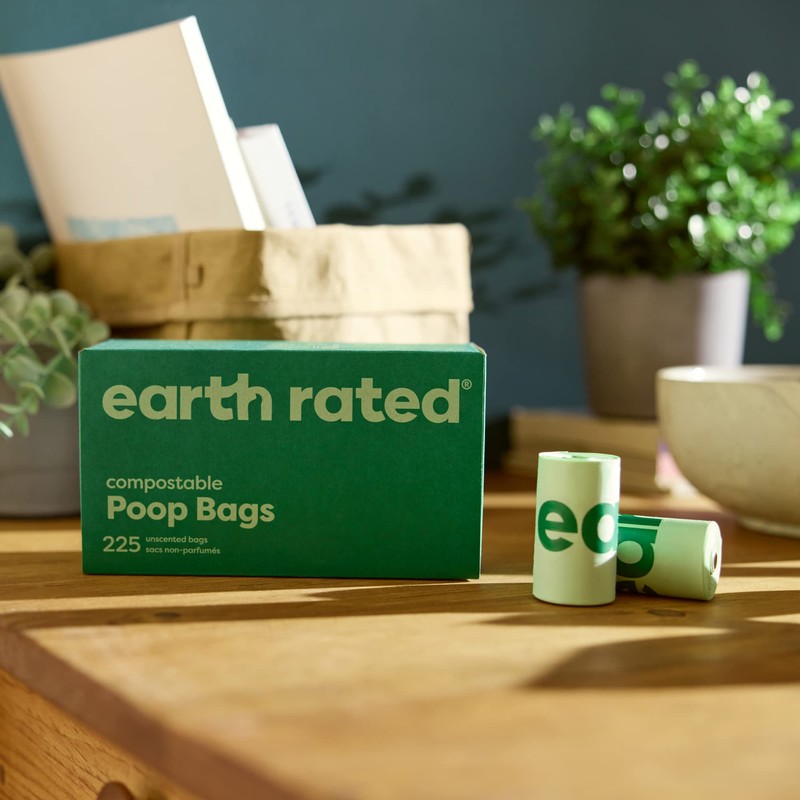 Earth Rated Compostable Dog Poop Bags, Ultra Thick and Leak