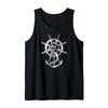 Ancora & Timone Regalo Originale Capitano Nave Uomo Donna Canotta
