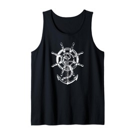 Ancora & Timone Regalo Originale Capitano Nave Uomo Donna Canotta
