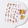 Fall Nail Art Stickers Decals Autumn Pumpkin Nail Decals 3D