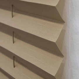 RecPro RV Blinds Pleated Shades | Cappuccino | RV Window Shades | Camper | Trailer (26" X 24")