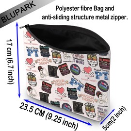 Physical Therapist Gift I Love My Physical Therapist Makeup Bag Appreciation Gift for Physical Therapist (I Love My Physical Therapist)