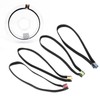 4PCS Fishing Tippet Ring Elastic Fabric Fishing Tippet Spool Ring