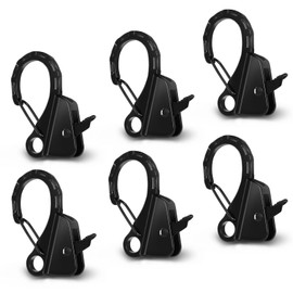 JYINCPED Stainless Steel Boat Fender Clips Quick Release Clips Boat Bumper Buoy Holders for Rail, Clamp on 1/4" – 3/8" Rope for Fastening Fender Lines, Ideal for Docking