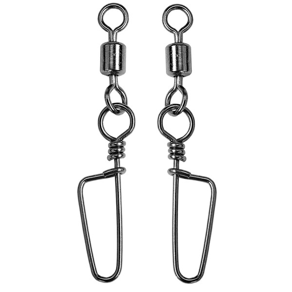 AMYSPORTS High Strength Fishing Snaps Freshwater Barrel Rolling Snap Swivels