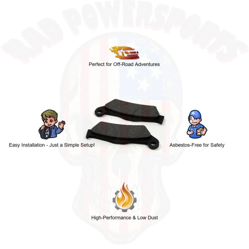 Rad Powersports Brake Pads for ATV/UTV - Wild Boar MC-05554,