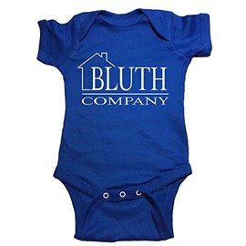 NorthStarTees Arrested Development Baby One Piece Bluth Company Bodysuit (0M-Newborn, Blue)