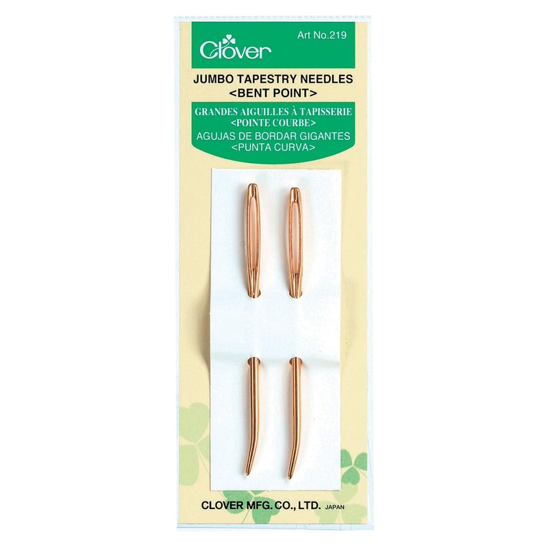 Clover Jumbo Tapestry Needles Bent Point 2 Pack