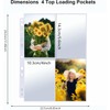 50 Pack Photo Sleeves Holds 400 3.5"x5" Photos, Clear Photo