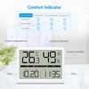 Brifit Indoor Thermometer Hygrometer Digital Thermo-Hygrometer with Large LCD Screen