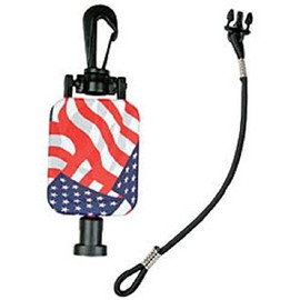 Hammerhead Industries Gear Keeper CB MIC KEEPER Retractable Microphone Holder RT2-4212 - Heavy-Duty Snap Clip Mount, Adjustable Mic Lanyard and Hardware Mounting Kit - Made in USA, Stars and Stripes