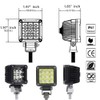 Adzoon Motorcycle Fog Lights, 2'' Inch 27W Spot Mini Cube