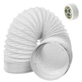 Spares2Go Hose Pipe PVC Pipe Extension Kit for Delonghi Air Conditioner (3 m, 5 Inches)