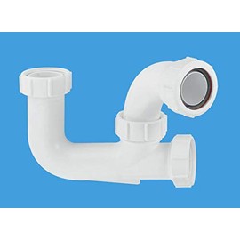 Mcalpine 1.5 x 75mm Bath P Trap No Overflow L10