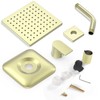 T2472EPBG Genta LX Brushed Gold High-Pressure Balancing Modern Shower Trim,