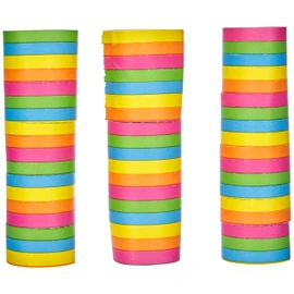 Boland 42026 Decorative Multicoloured Rainbow Streamers for Carnival Birthday Disco Children's Birthday Nursery Garden Party Theme Party Length 400 cm Set of 3