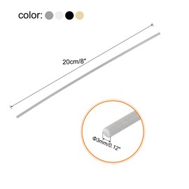 sourcing map 78pcs 8 Inch Plastic Welding Rods PU/PP/ABS/PE/TPO/PA/PC Welding Strips Welder Rods for Plastic Welder,Car Bumper, Kayak Repair