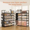 LANTEFUL 6 Tier Shoe Rack, Shoe Organizer Storage for 24-30