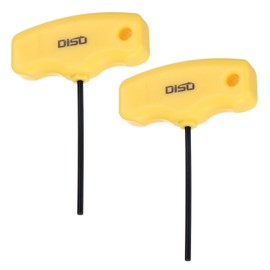 sourcing map 2pcs T-Handle Hex Key Wrench 2.5mm Metric T-Key Inner Hexagon Wrenches Spanner Repair Tool for Automotive Household Maintenance, Black