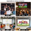 JASFLY Screen Projector 120 Inch 16:9 HD High Resolution Projector