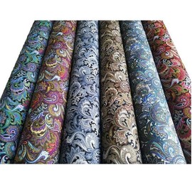 CraftsFabrics 6 Pieces Paisley Pattern Cotton Quilting Patchwork Fabric Fat Quarter Bundles Fabric for Crafts Fabric Sewing