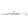 ANEX No. 131 Stainless Steel Baby Tweezers, 4.0 inches (102