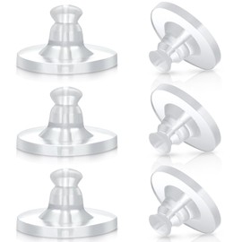Earring Backs Rubber,100 PCS Soft Clear Earring Backs for Studs,Hypoallergenic Silicone Earrings Backs Replacement Safety Back Stoppers