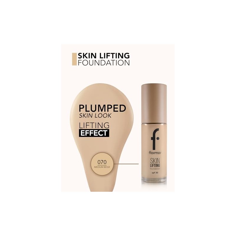Flormar Skin Lifting Foundation Natural Moisturising and Firming Makeup No.