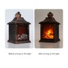 Fireplace Lantern Multi-purpose Christmas Fireplace Lamp LED Logs Fire Effect