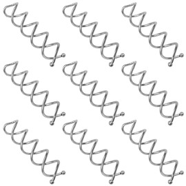 TUUXI 10pcs Spiral Bobby Pins 2 Inch Silver Metal Fast Bun Hair Accessories Spiral Hair Pins Spin Screw Hair Pins for Women Hair Style