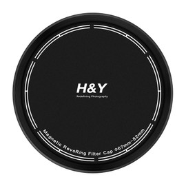 [H&Y] Filter Cap for REVORING LC-82 2.6 - 3.2 inches (67 - 82 mm) for Integrated Leveling Filters, Magnetic Removable, Front Cap + Rear Cap Set