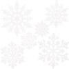 Sea Team Plastic Christmas Glitter Snowflake Ornaments Christmas Tree Decorations,