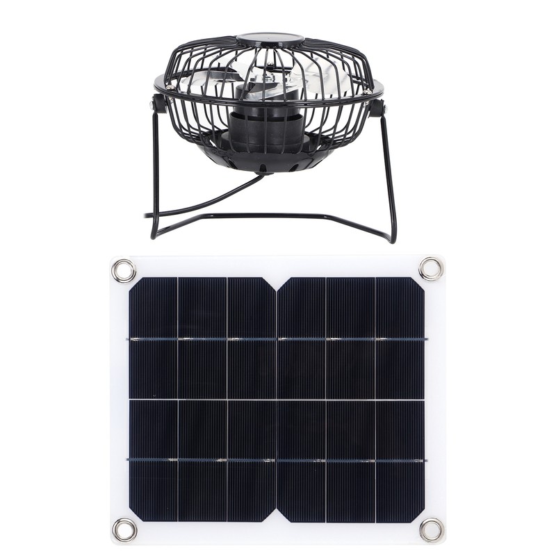 10W Solar Panel with Cooling Fan Photovoltaic Solar Panel for