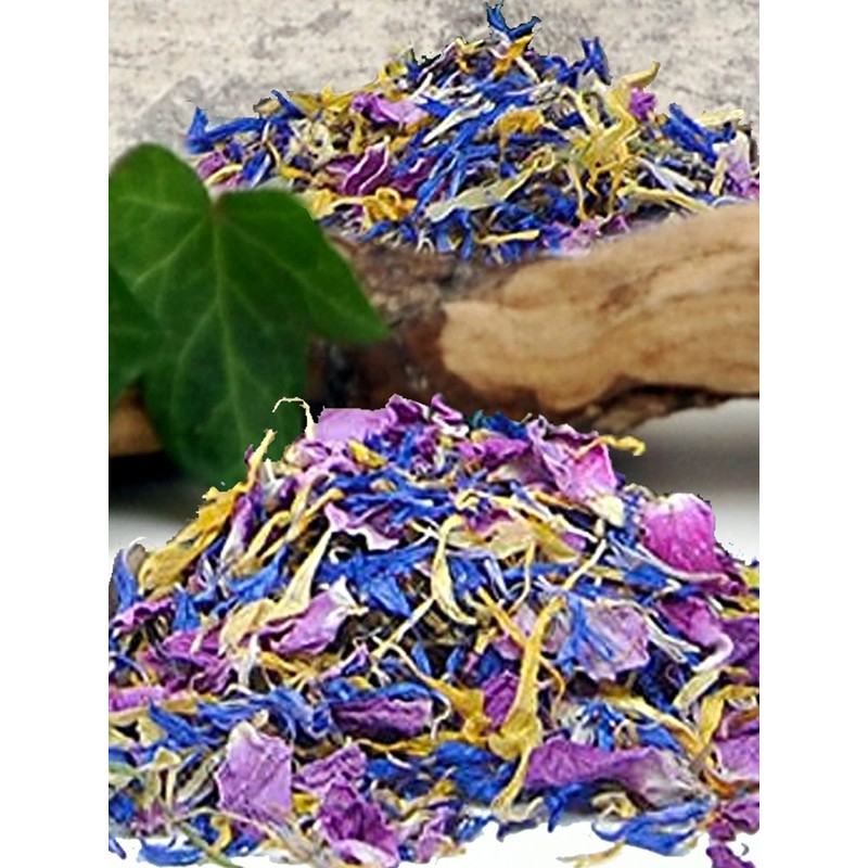 Colourful Organic Flowers in Preserving Jar, Premium Quality, Handmade, Reusable