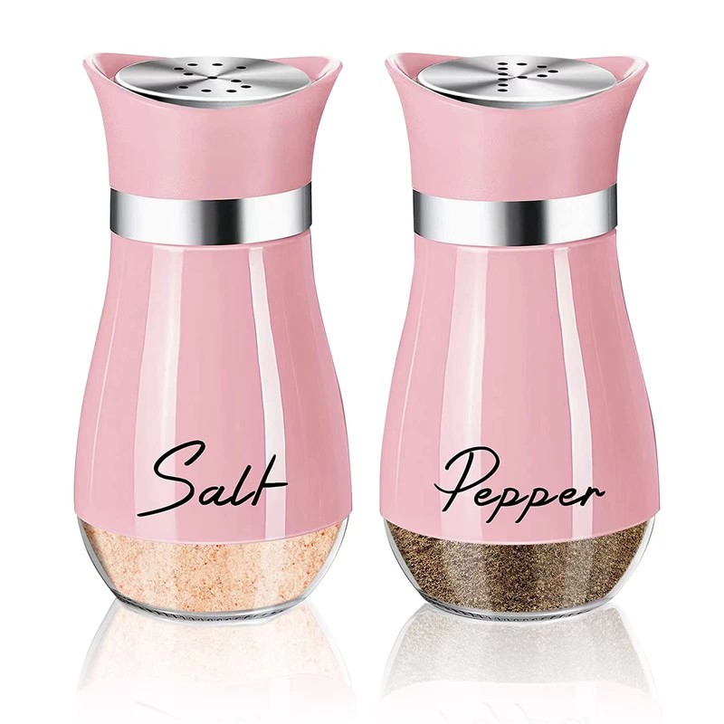 Salt and Pepper Shakers Set,2 PCS Premium Stainless Steel Salt