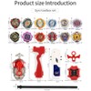 Battling Top Set, Burst Gyro Toys 12 Spinning Tops 2
