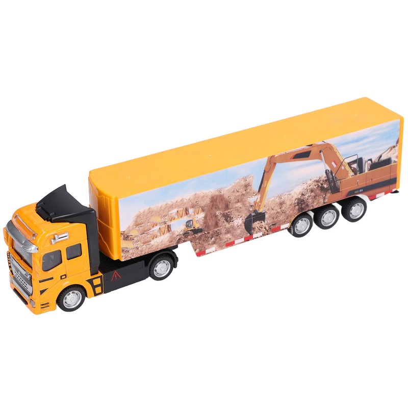 Container Truck Toy Alloy Simulation Mini Child Vehicle Model for