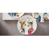 Dapper Animal - Couple Buck and Doe - Salad Plate