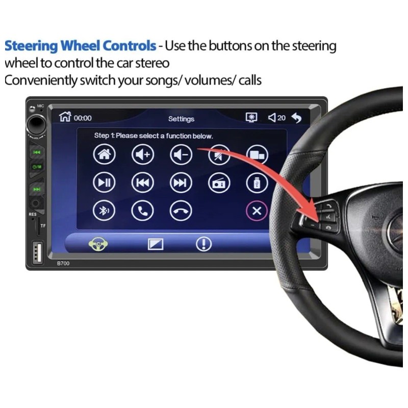 KUMK B700 7 Inch Car Multimedia Player Head Unit (Pre-owned)