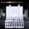 280Pcs M1.5/M2/M2.5/M3/M4/M5/M6/M8 Roll Pin Assortment Set with Storage Case,304 Stainless
