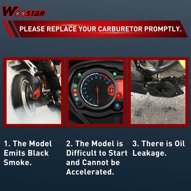 WOOSTAR 15mm Carburetor Bing Style Replacement for Puch Maxi Sport