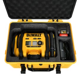 Case for Dewalt Air Compressore DCC020IB: Portable Tought Tool Bag for Dewalt 20V Pump Cordless Tire Inflator, Waterproof Storage Box for Infaltor 20V Max Air Compressor Accesssories Kit (Case Only)